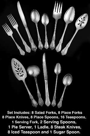 Vanessa-Francesca (Silverplate, 1965) 70 Piece Set