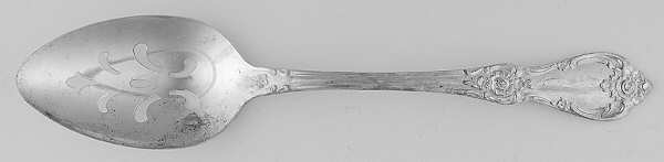 Vanessa-Francesca (Silverplate, 1965) Pierced Tablespoon (Serving Spoon)