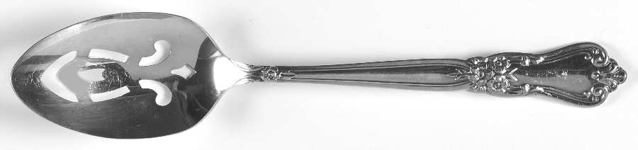 Valley Rose (Silverplate, 1956) Pierced Tablespoon (Serving Spoon)