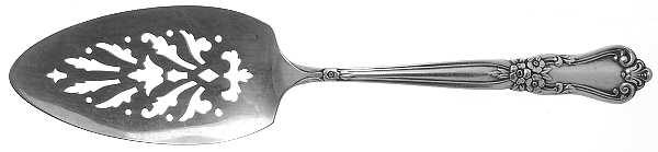 Valley Rose (Silverplate, 1956) Solid Pierced Pie Server