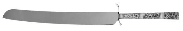 Venetian Garden (Silverplate, 1971) Wedding Cake Knife with Stainless Blade