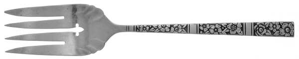 Venetian Garden (Silverplate, 1971) Medium Solid Cold Meat Serving Fork