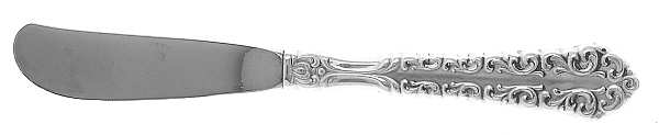 Venetian Scroll (Sterling, 1970) Butter Spreader Hollow Hdl-Paddle/Stainless Blade