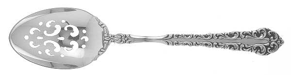 Venetian Scroll (Sterling, 1970) Pierced Tablespoon (Serving Spoon)