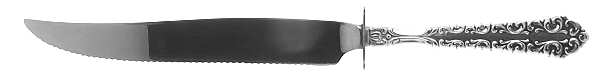 Venetian Scroll (Sterling, 1970) Small Steak Carving Knife with Stainless Blade