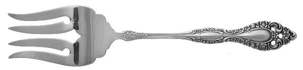 Victorian Classic (Silverplate, 1973) Medium Solid Cold Meat Serving Fork