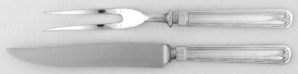 Viking (Silverplate, 1931) Small Stainless Blade 2-Piece Steak Carving Set