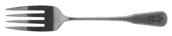 Village (Stainless) Medium Solid Cold Meat Serving Fork