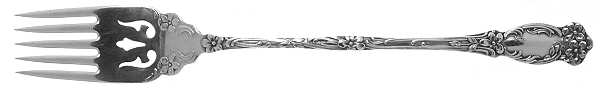 Violet (Slvp, 1905, SL & GH Rogers, No Monograms) Cake Serving Fork