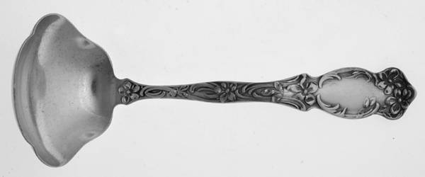 Violet (Slvp, 1905, SL & GH Rogers, No Monograms) Solid Gravy Ladle