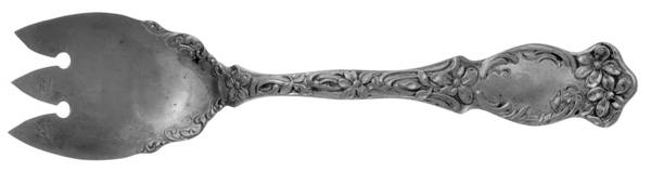 Violet (Slvp, 1905, SL & GH Rogers, No Monograms) Ice Cream Fork