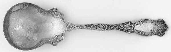 Violet (Slvp, 1905, SL & GH Rogers, No Monograms) Solid Salad Serving Spoon