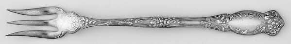 Violet (Slvp, 1905, SL & GH Rogers, No Monograms) Cocktail/Seafood Fork