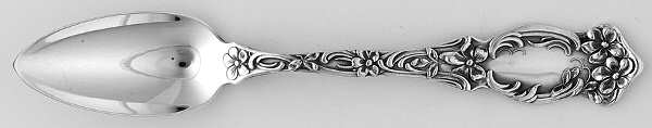 Violet (Slvp, 1905, SL & GH Rogers, No Monograms) Fruit/Orange Spoon