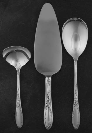 Virginian (Sterling, 1942, No Monograms) 3 Piece Completer Set