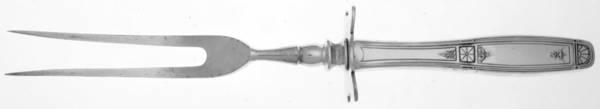 Virginian (Silverplate, 1929) Large Stainless-Prong Roast Carving Fork
