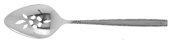 Via Roma (Stainless) Pierced Tablespoon (Serving Spoon)