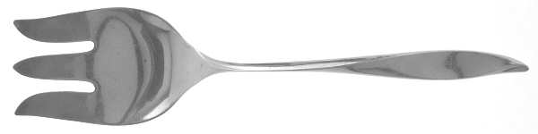 Vivant (Sterling, 1961) Medium Solid Cold Meat Serving Fork