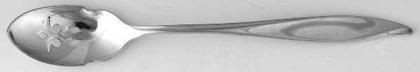 Vivant (Sterling, 1961) Short Handled Olive Spoon with Pierced Bowl