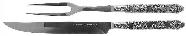 Viola-Voila (Stainless) Large 2-Piece Roast Carving Set w/Stainless Blade
