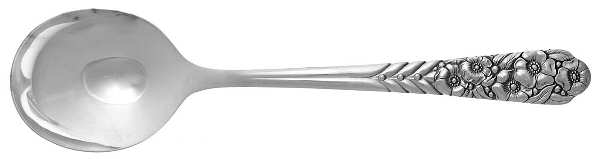 Ward Bouquet (Silverplate, 1936) Round Bowl Soup Spoon (Gumbo)