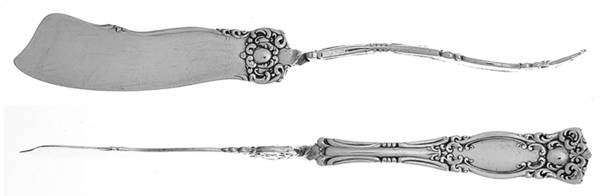 Warwick (Silverplate, 1901) Flat Twisted Handle Master Butter Knife