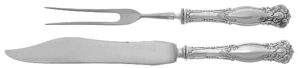 Warwick (Silverplate, 1901) Small Stainless Blade 2-Piece Steak Carving Set