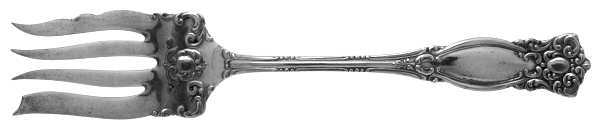 Warwick (Silverplate, 1901) Medium Solid Cold Meat Serving Fork