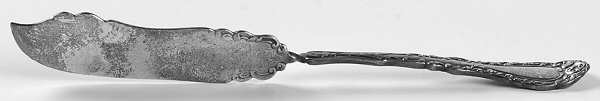 Webster I (Silverplate, 1900) Flat Twisted Handle Master Butter Knife