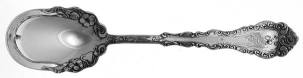 Webster I (Silverplate, 1900) Monogram Sugar Spoon