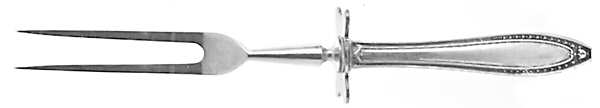 Webster II (Silverplate, 1915) Large Stainless-Prong Roast Carving Fork