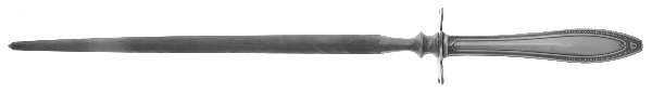 Webster II (Silverplate, 1915) Large Roast Steel Rod Knife Sharpener