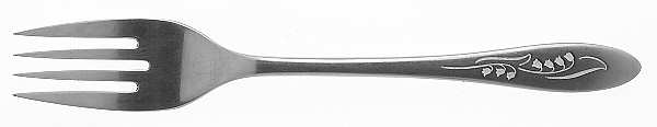 White Lily (Stainless) Individual Salad Fork