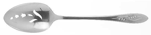 White Lily (Stainless) Pierced Tablespoon (Serving Spoon)