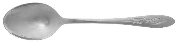 White Lily (Stainless) Place/Oval Soup Spoon
