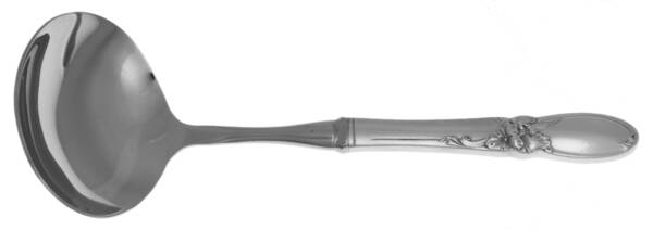 White Orchid (Silverplate, 1953) Gravy Ladle with No Spout Stainless Bowl HC