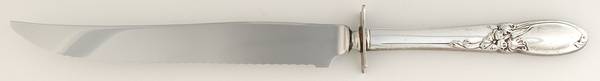 White Orchid (Silverplate, 1953) Small Steak Carving Knife with Stainless Blade