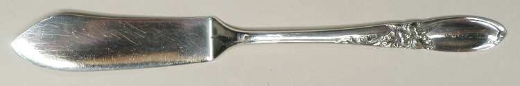 White Orchid (Silverplate, 1953) Flat Handle Master Butter Knife