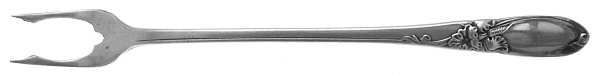White Orchid (Silverplate, 1953) Short Handle Pickle/Olive Fork