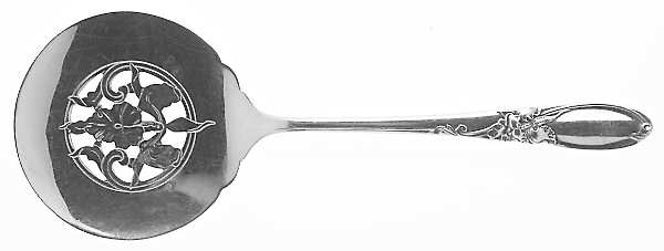White Orchid (Silverplate, 1953) Tomato Server, Solid Piece