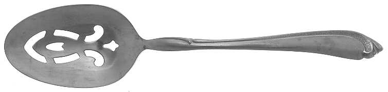Whispering Sand (Stainless) Pierced Tablespoon (Serving Spoon)