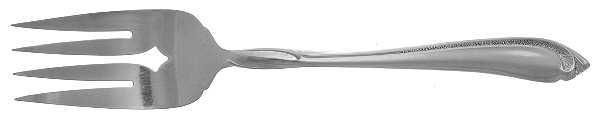 Whispering Sand (Stainless) Medium Solid Cold Meat Serving Fork