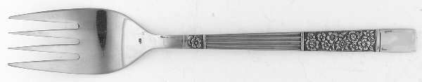Wildwood (Stainless) Medium Solid Cold Meat Serving Fork