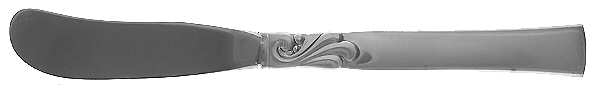 Wind Song (Silverplate, 1955) Butter Spreader Hollow Hdl-Paddle/Stainless Blade