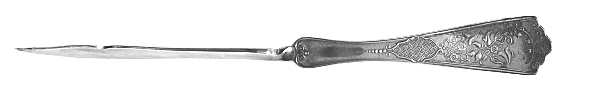 William Penn (Sliverplate, 1899) Flat Twisted Handle Master Butter Knife