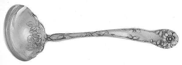 Wild Rose (Silverplate, 1904) Solid Piece Cream Ladle