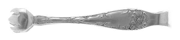Wild Rose (Silverplate, 1904) Sugar Tongs