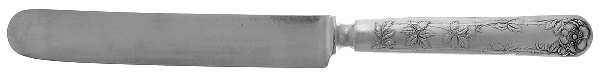 Wild Rose (Silverplate, 1904) Blunt Solid Knife