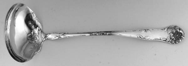 Wild Rose (Silverplate, 1904) Solid Soup Ladle
