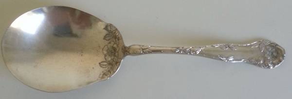 Wild Rose (Silverplate, 1904) Solid Smooth Casserole Spoon